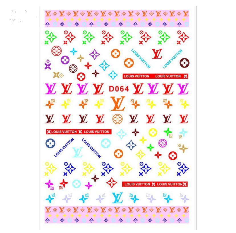 Nail Apparel on X: Excited to share the latest addition to my # shop:  MultiColor LV Nail Decals Louis Vuitton Black Pattern Full Color Opaque Nail  Strips - Fashion Logos Icons Symbols