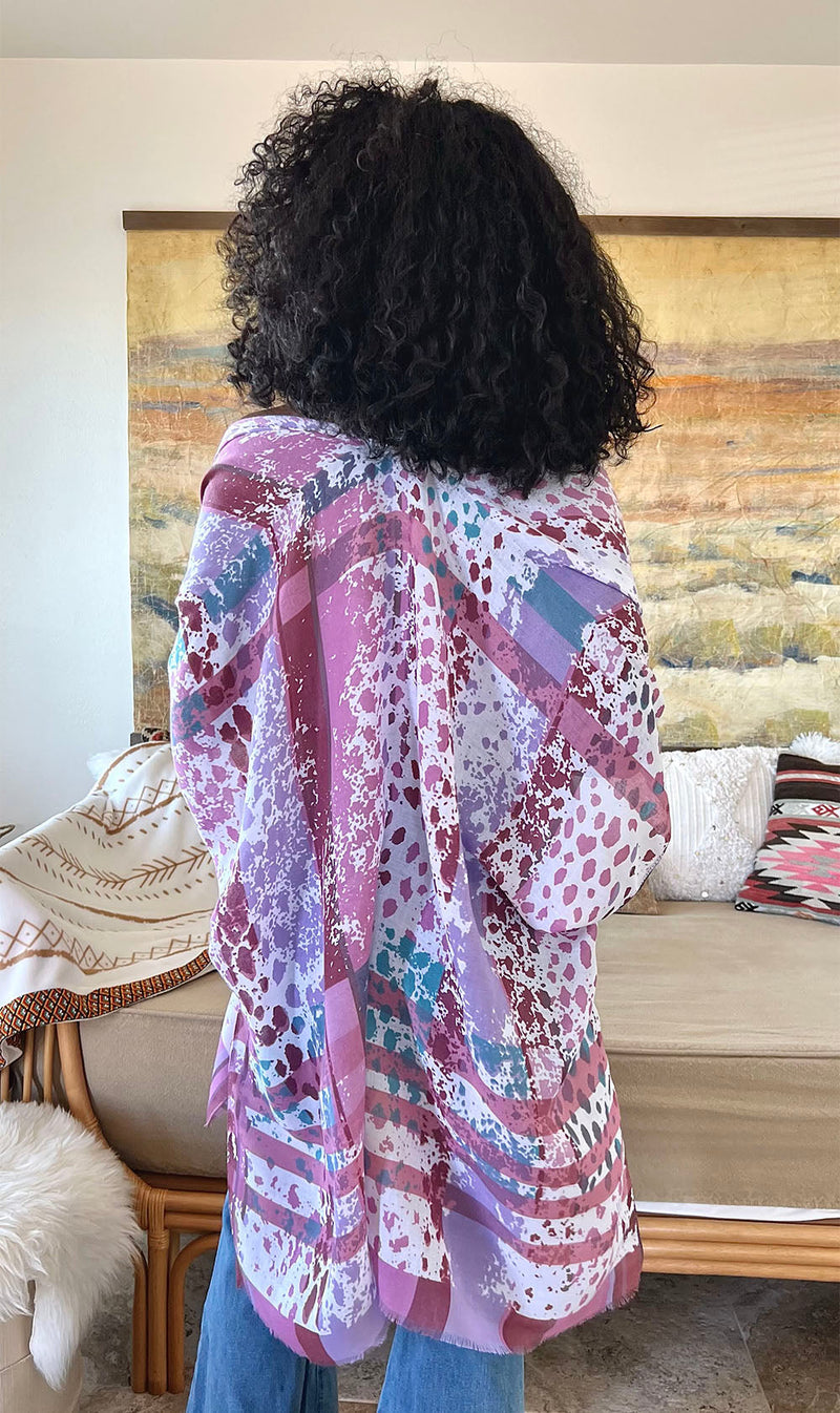 Colorful Splatter Kimono