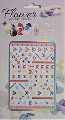 Colorful LV Nail Stickers