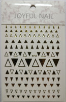 Gold Triangle Nail Stickers