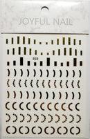 Gold Smart Line Nail Stickers