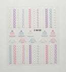 Nail Art 5D Sticker Embossed  Nails Sticker - 1 Sheet D4150