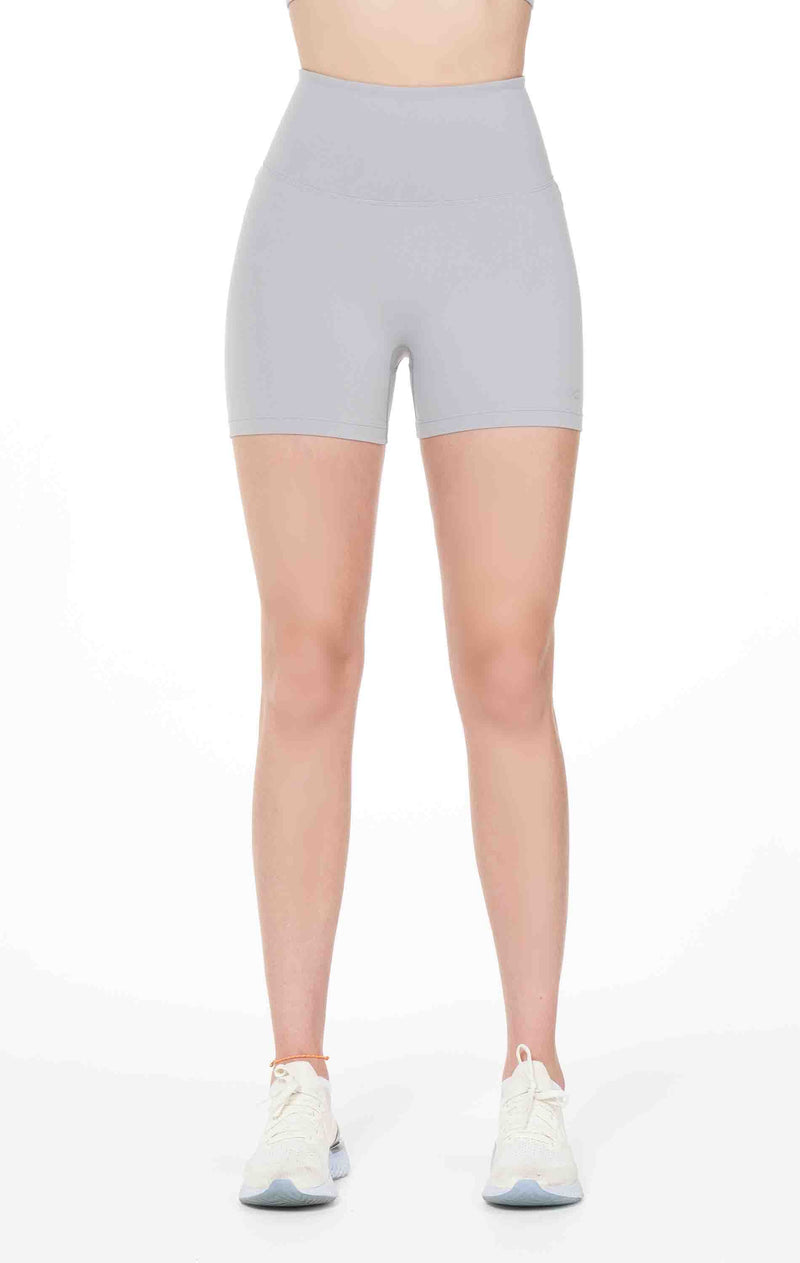 Hybrid Cloudlux Shorts High Waist (tight) - Stone Grey