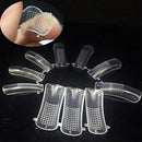 100 PCS False Nail Mold Clear Full Cover 10 zice