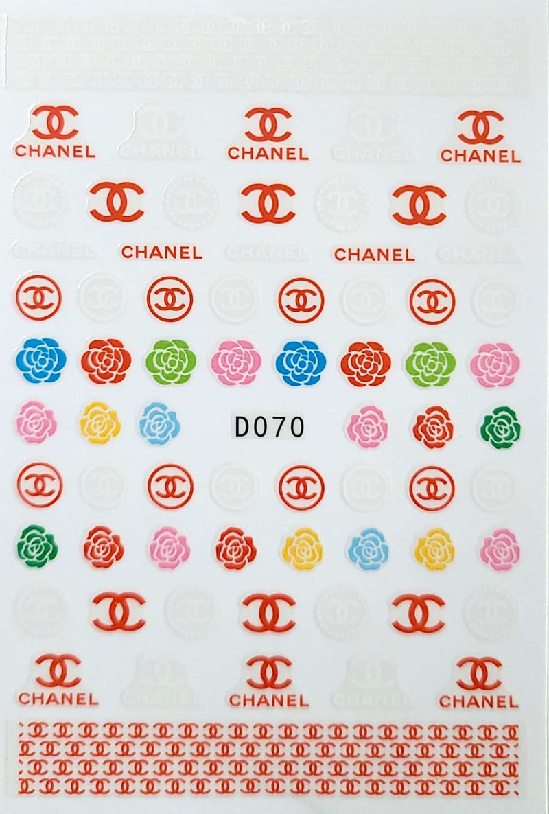 CH D070 Nails Art Sticker
