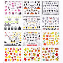 24 Sheets Halloween & Fall Nail Art Stickers