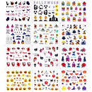 24 Sheets Halloween & Fall Nail Art Stickers