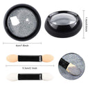 Holographic Gold/Silver Nail Powder Mirror