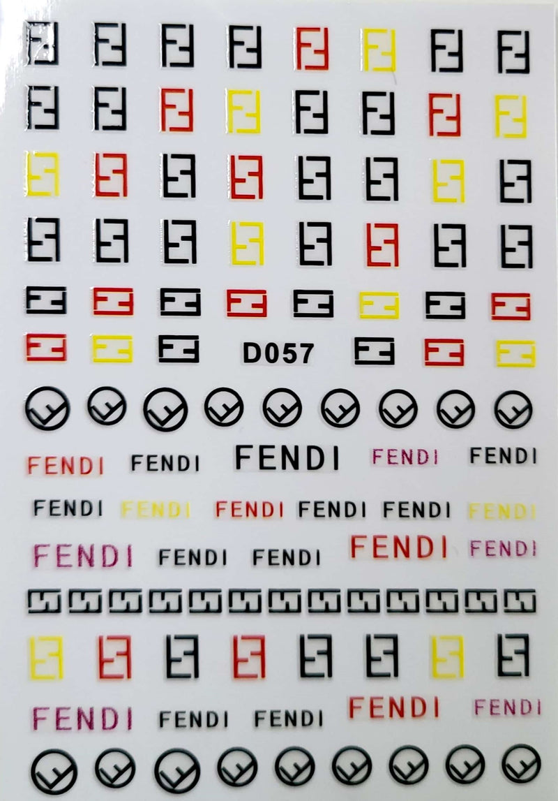 FD  D057 Nails Art Sticker