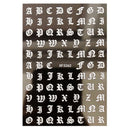 Number and Letter  3D Nails Art Sticker
