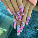 Painting Long Nail Karla Nail Sticker