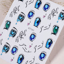 Halloween Long Nail Eye Nail Sticker