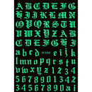 Number and Letter  3D Nails Art Sticker