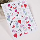 Painting Long Nail Love Mail Nail Sticker