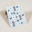 Painting Long Nail Butterfly Girl  Nail Sticker