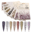 Professional 3d Bling flat bottom Rhinestone Diamond Colorful Collection