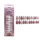 Medium Length Almond Press on Nails with Designs
