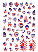 I love USA Nail Sticker Transfer Decals for Nail Art Decorations