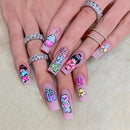 Painting Long Nail Cartoon Geisha Nail Sticker