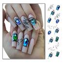 Halloween Long Nail Eye Nail Sticker