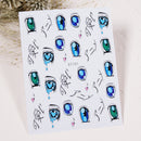 Halloween Long Nail Eye Nail Sticker