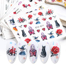 24 Sheets Halloween & Fall Nail Art Stickers