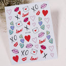 Painting Long Nail Love Mail Nail Sticker