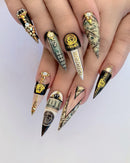 3D Design Nails Art Sticker Money Dollar Wealthy Rich Style Nail Art Sticker Nail Art Decorations