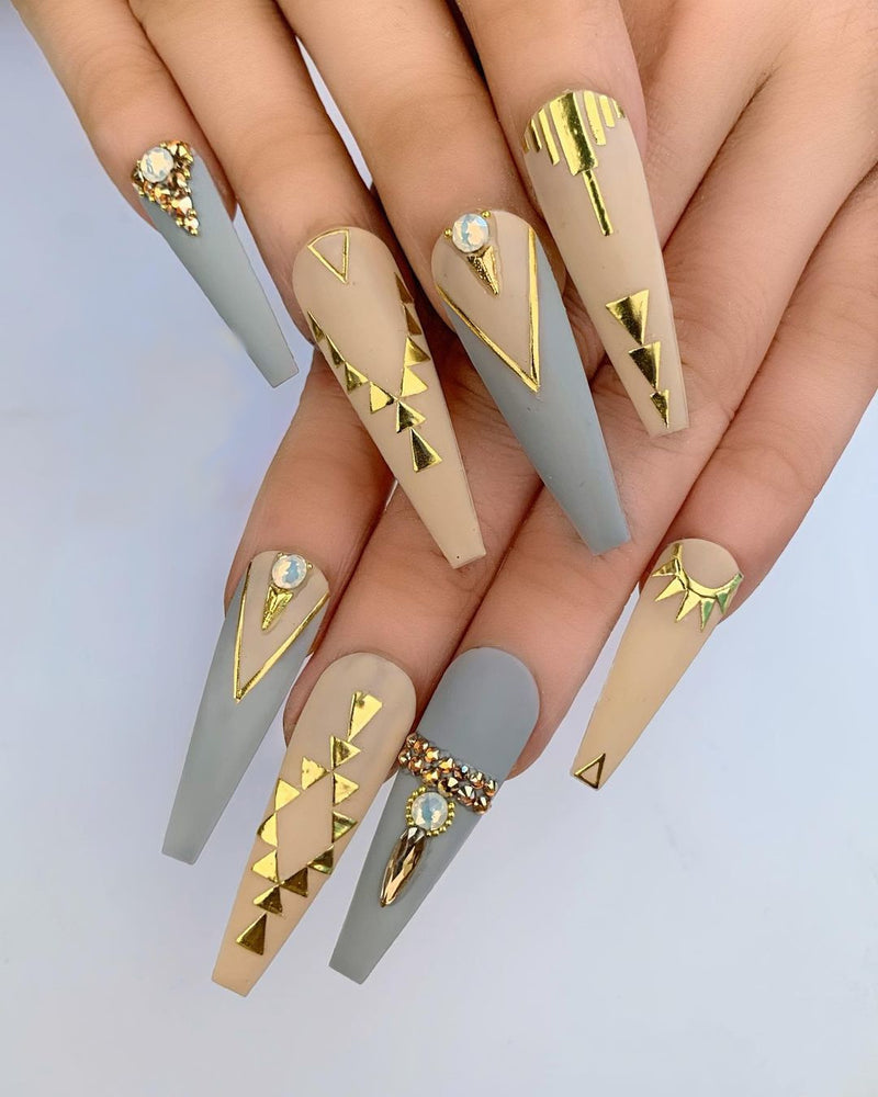 Gold Smart Line Nail Stickers