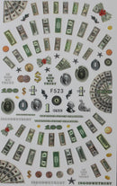 3D Design Nails Art Sticker Money Dollar Wealthy Rich Style Nail Art Sticker Nail Art Decorations