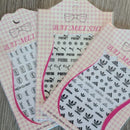 Black Lux Brand Nail Stickers Nail Decoration