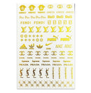 Gold Lux Brand mix Nail Stickers