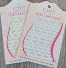 Gold NK Lux Brand Nail Stickers