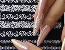 White 3D Nail Sticker Decoration Nail Art