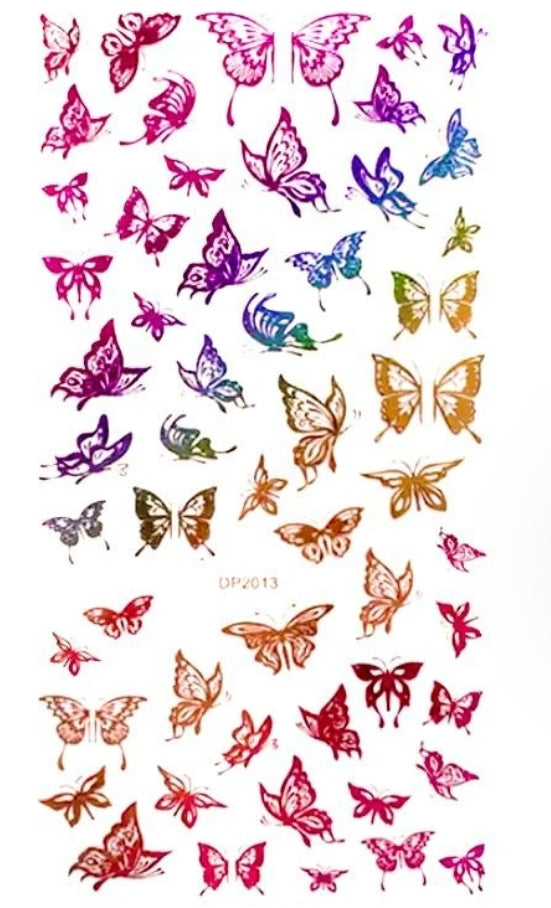 Colorful Butterfly Nail Stickers Nail Art Sticker Nail Art Decorations
