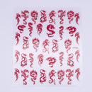 Dragon Gold Red and Multicolor  Nail Stickers