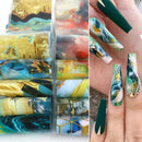Green Perfect Drawings  Nail Foil