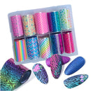 Rainbow and flowers Nail Foil