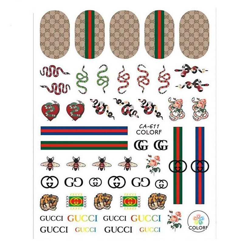 GC D067 Nails Art Sticker