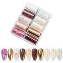 Marble Gold  and wood Nail Foil