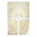Gold Leopard Nail Sticker Transfer Decals for Nail Art Decorations
