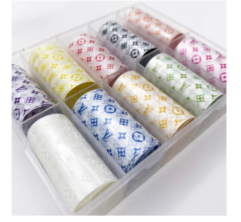 Color  Luxury Brand LV Nail Foil