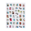 5 Colorful Sticker Art Woman Shape Nail Sticker 3D Nails Art Sticker