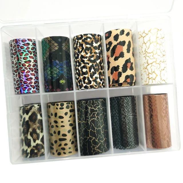 Tendency Nail Foil Leopard and Snake Nail Foil